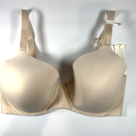 Aerie Bra 34DDD SMOOTHEZ Sands Underwire Full Coverage Lightly Lined T Shirt NWT - Picture 1 of 11